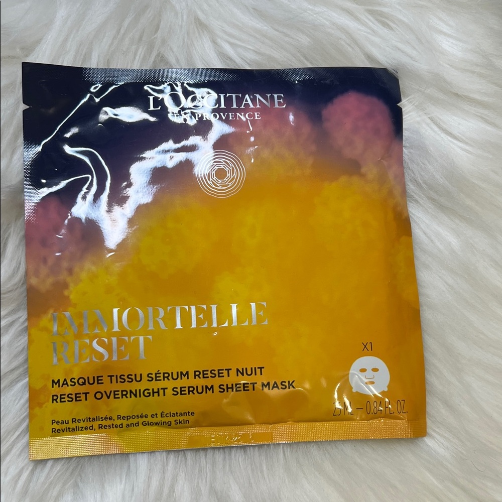 L'OCCITANE Immortelle Reset Serum Mask - Vibrant Yellow